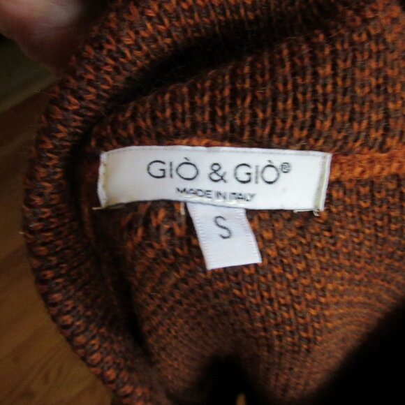 Gio & Gio Made in Italy Brown Knit Long Sleeve Button Down Long Cardigan Small - Picture 7 of 7